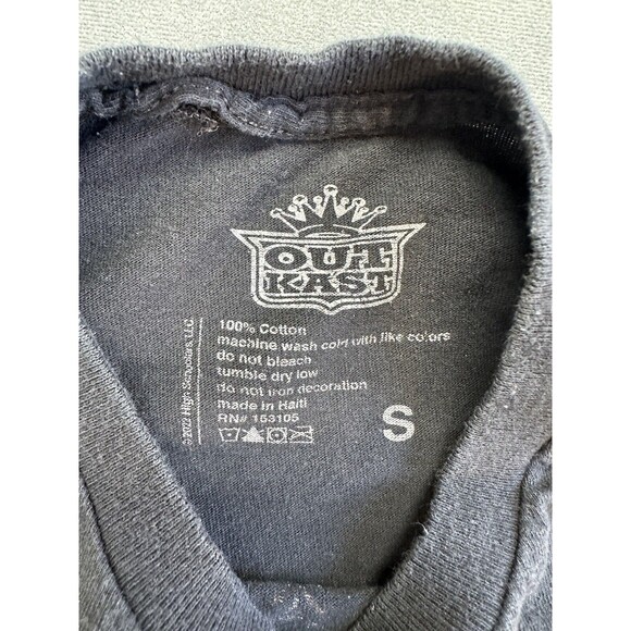 Outkast Black Crewneck Tshirt Tee Pullover Graphic Short Sleeve Mens Small HOLE - Picture 4 of 7